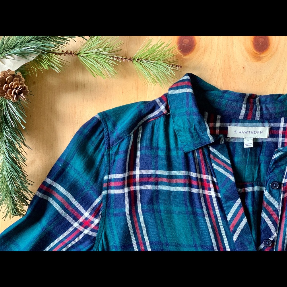 41 Hawthorn Half Button Flannel Shirt